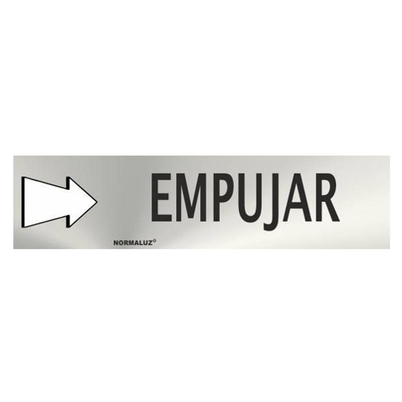 PLACA DE EMPURRAR EM AÇO INOXIDÁVEL