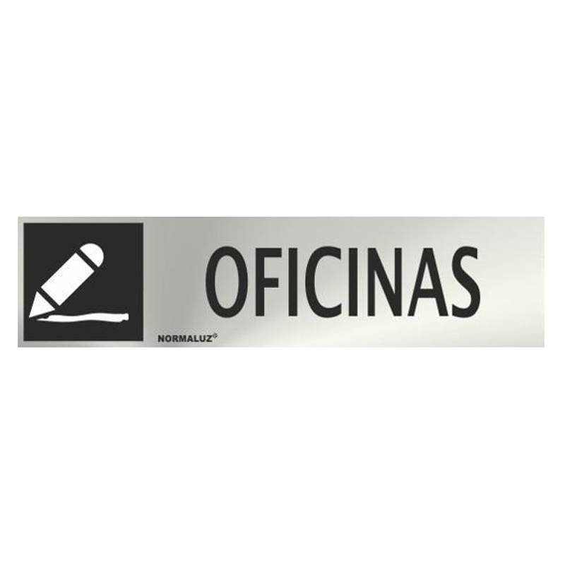 PLACA DE ESCRITÓRIO EM AÇO INOXIDÁVEL