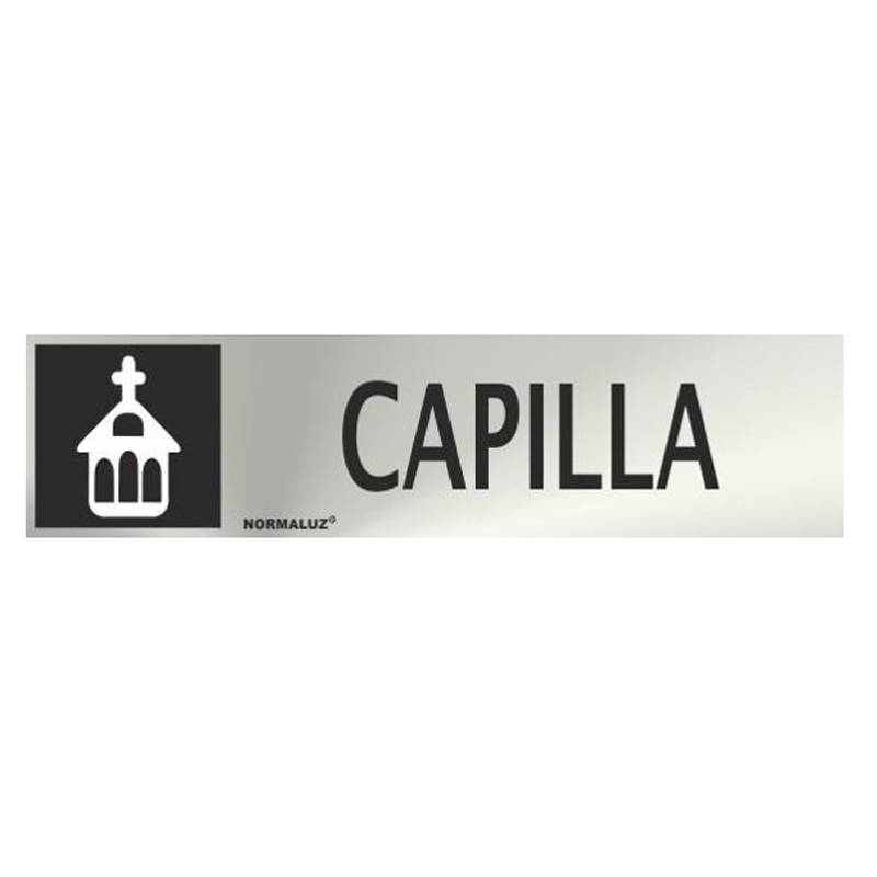 PLACA DE CAPELA EM AÇO INOXIDÁVEL