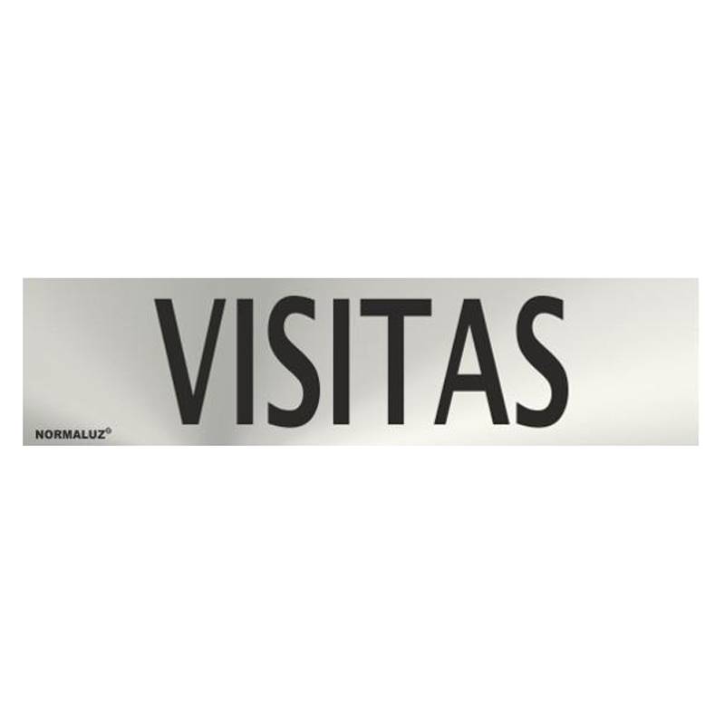 PLACA DE VISITANTE EM AÇO INOXIDÁVEL