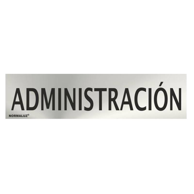 PLACA DE ADMINISTRAÇÃO EM AÇO INOXIDÁVEL