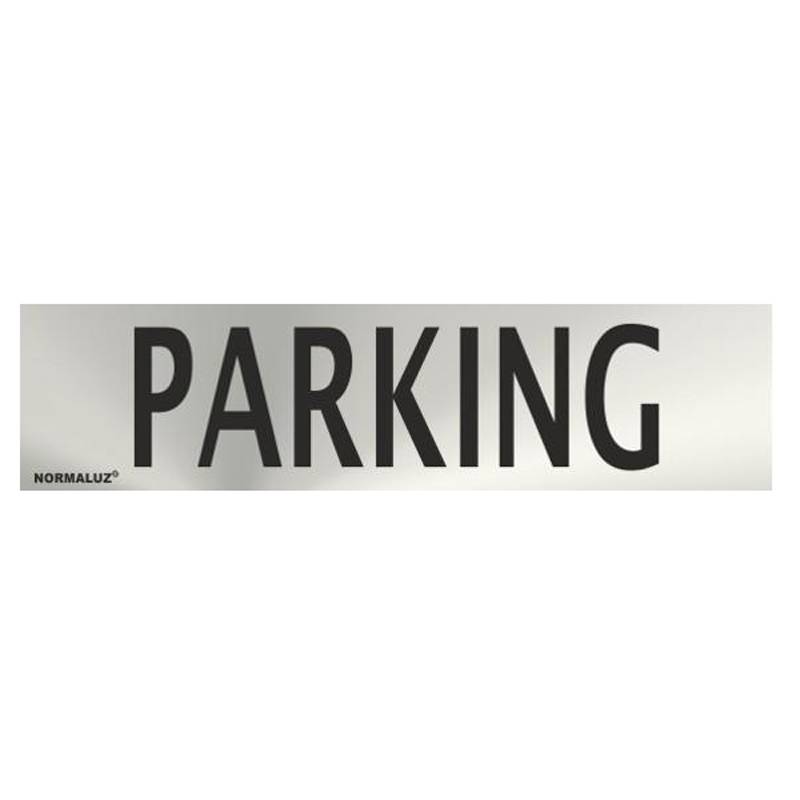 PLACA DE ESTACIONAMENTO EM AÇO INOXIDÁVEL