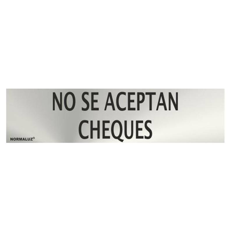 PLACA EM AÇO INOXIDÁVEL NÃO ACEITA CHEQUES