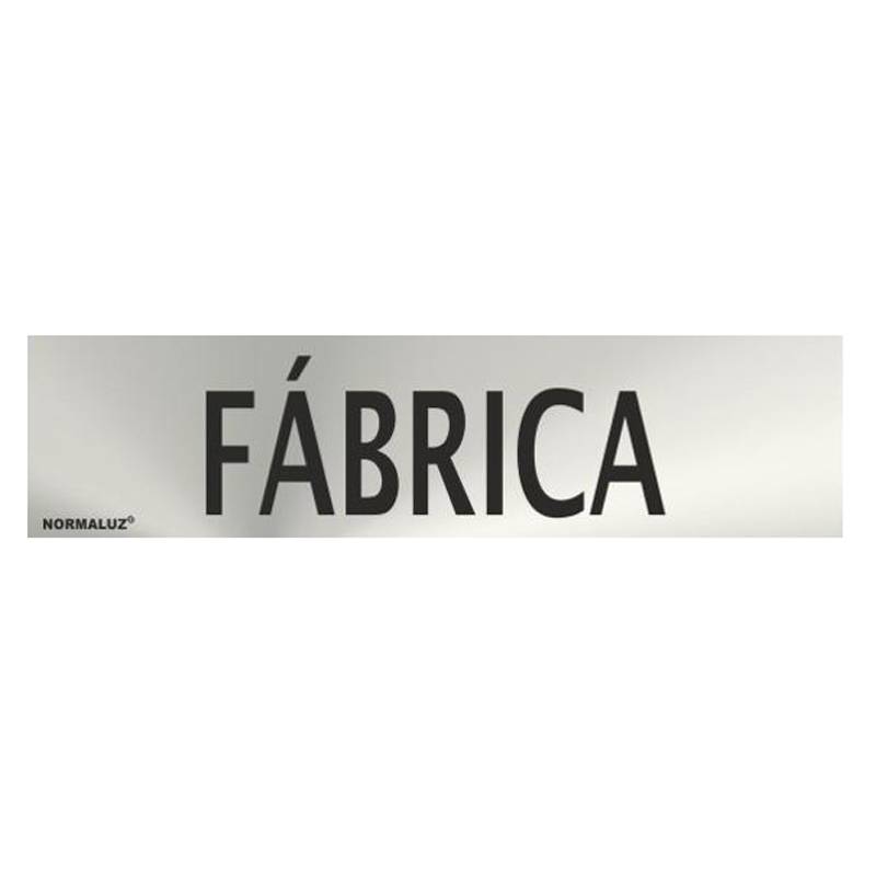 PLACA DE FÁBRICA EM AÇO INOXIDÁVEL