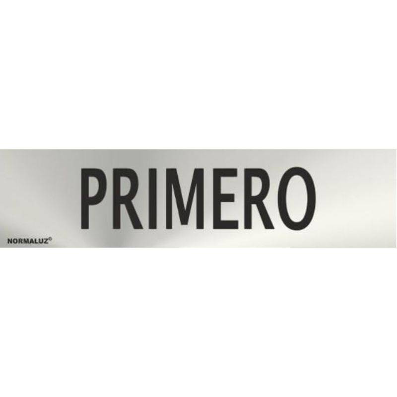 PLACA DE AÇO INOXIDÁVEL PRIMEIRO