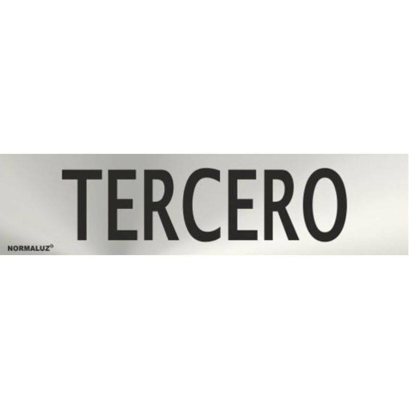 PLACA DE AÇO INOXIDÁVEL TERCEIRA