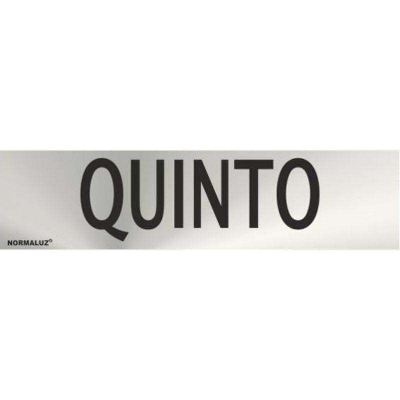 PLACA DE AÇO INOXIDÁVEL QUINTO