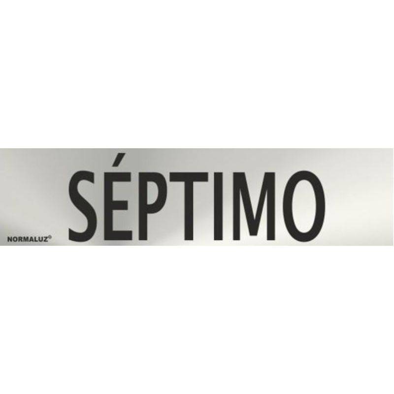 PLACA DE AÇO INOXIDÁVEL SÉTIMA