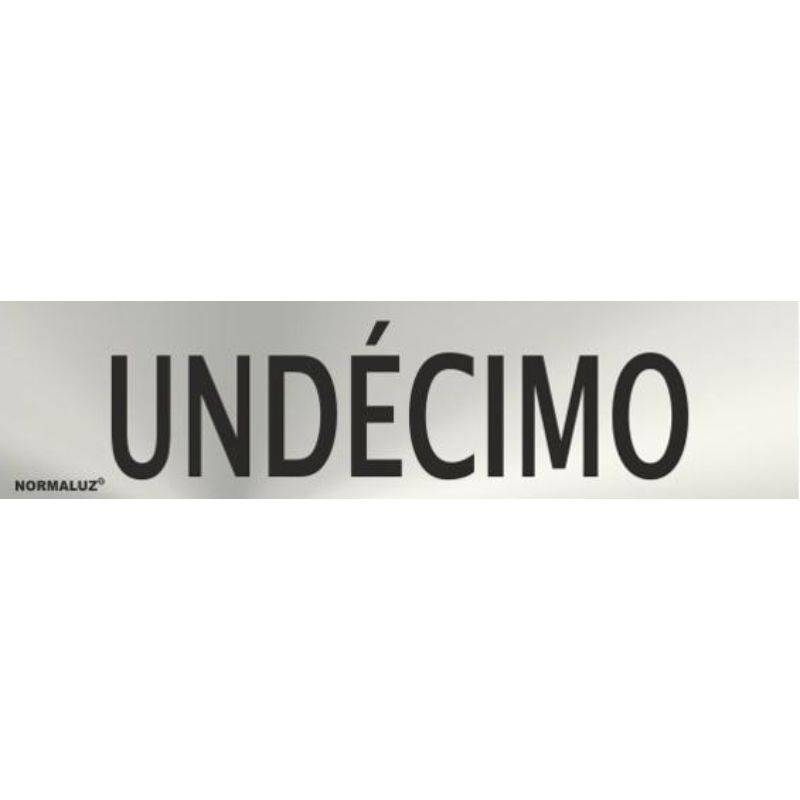 PLACA DE AÇO INOXIDÁVEL DÉCIMA PRIMEIRA