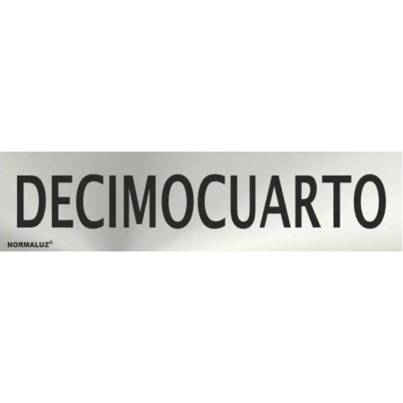 PLACA EM AÇO INOXIDÁVEL DÉCIMA QUARTA
