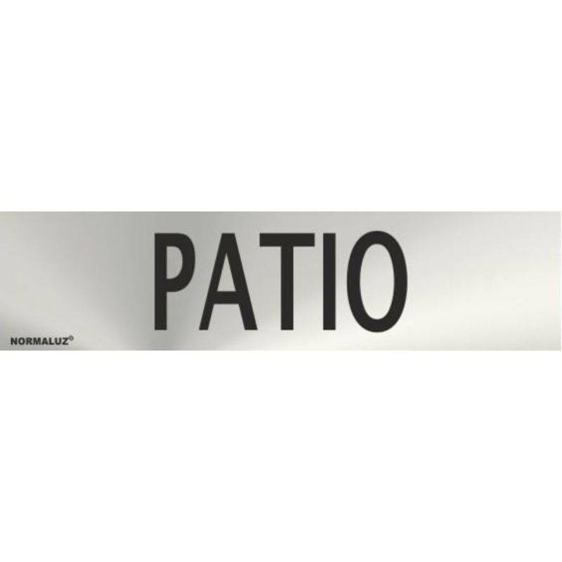 PLACA DE JARDIM EM AÇO INOXIDÁVEL