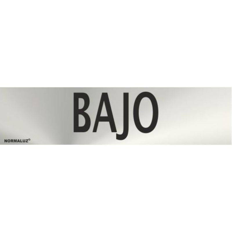 PLACA DE AÇO INOXIDÁVEL BAIXA