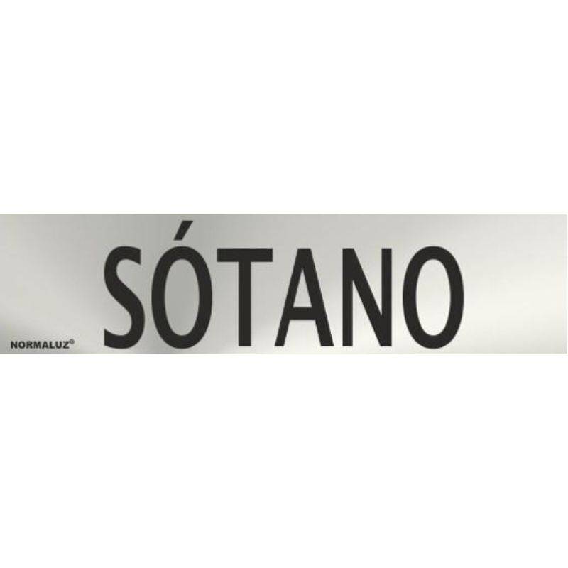 PLACA DE AÇO INOXIDÁVEL PARA PORÃO