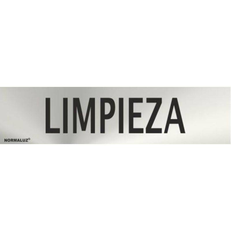PLACA DE LIMPEZA EM AÇO INOXIDÁVEL