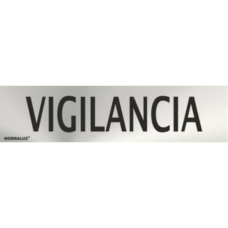 PLACA DE VIGILÂNCIA EM AÇO INOXIDÁVEL