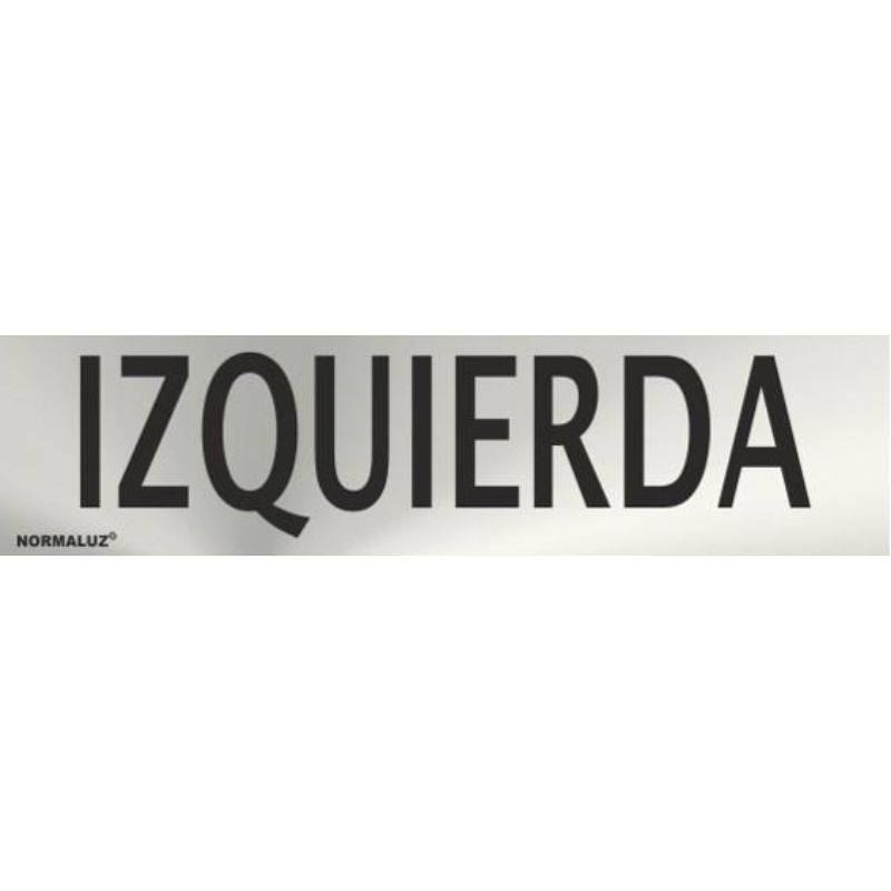 SEÑAL INOXIDABLE IZQUIERDA