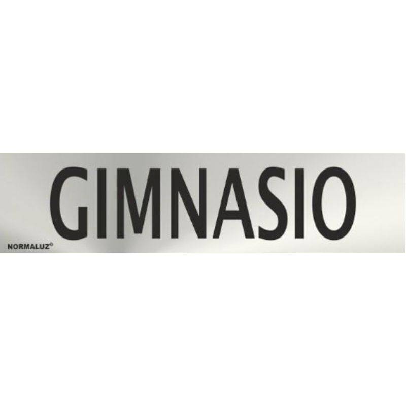 SEÑAL INOXIDABLE GIMNASIO