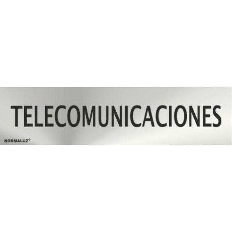 PLACA DE TELECOMUNICAÇÕES EM AÇO INOXIDÁVEL