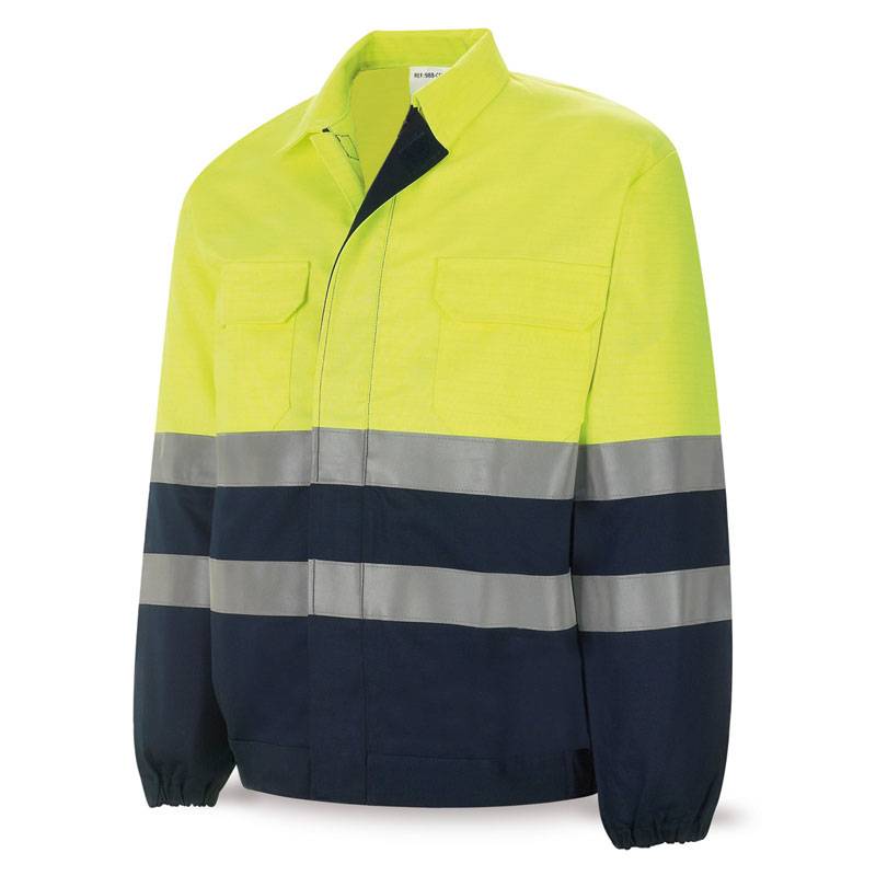 Chaqueta ignífuga y antiestática de alta visibilidad