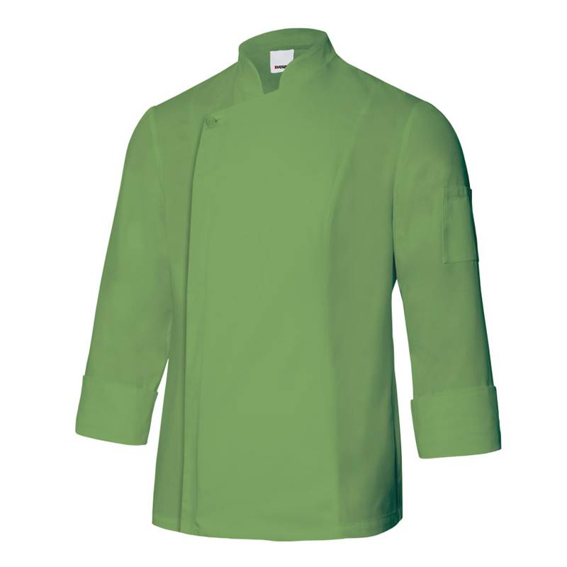 Chaqueta de cocina para hombre cierre cremallera