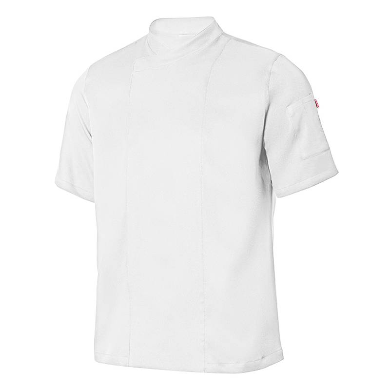 Chaqueta cocina microfibra manga corta tejido Coolmax