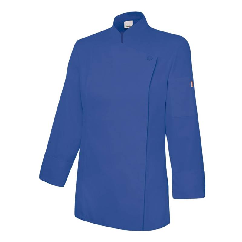 Casaco de chef feminino com fecho de correr