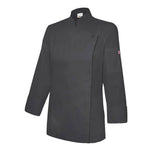 Chaqueta de cocina para mujer cierre cremallera
