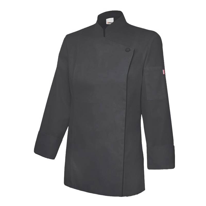 Chaqueta de cocina para mujer cierre cremallera