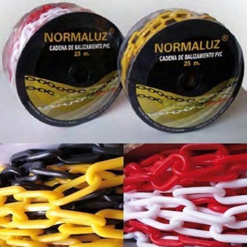 Cadena plástico negro/amarillo