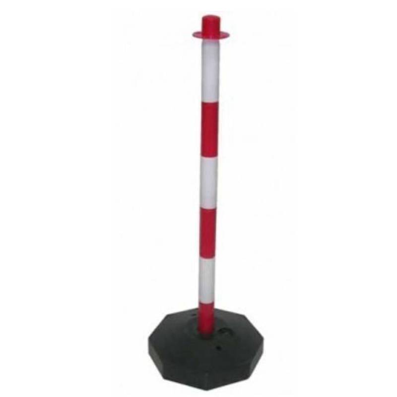 Poste para cadenas blanco/rojo