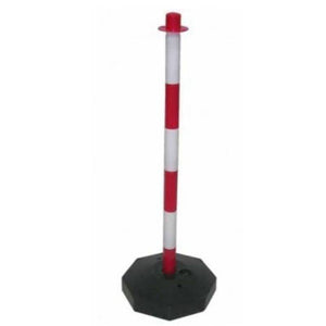 Poste para cadenas blanco/rojo