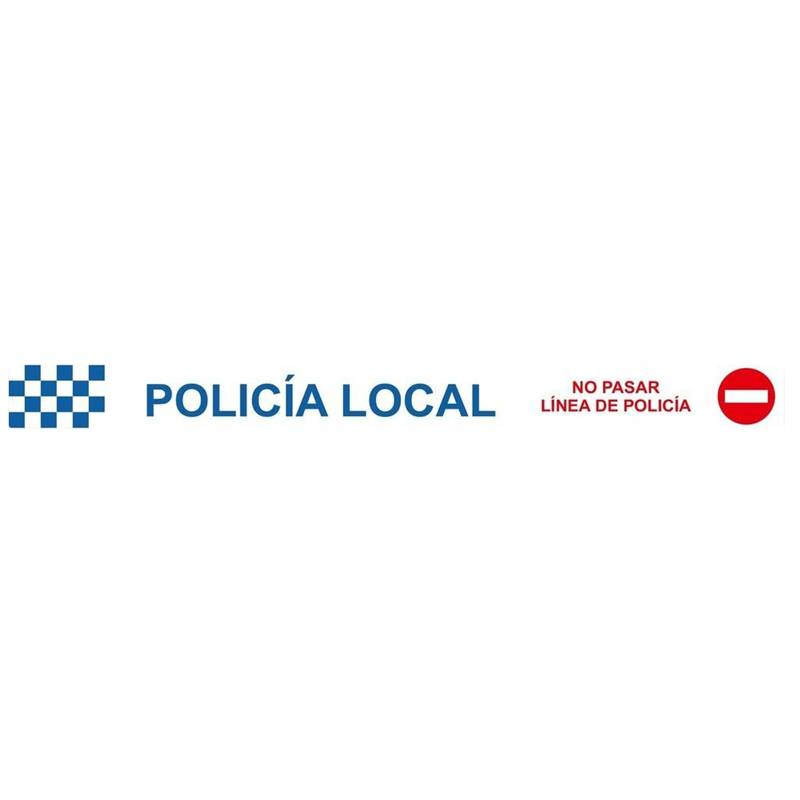 Fita de sinalização da polícia local