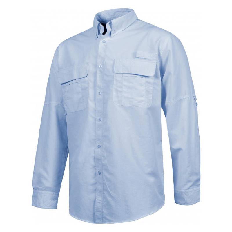 Camisa safari multibolsillos manga larga