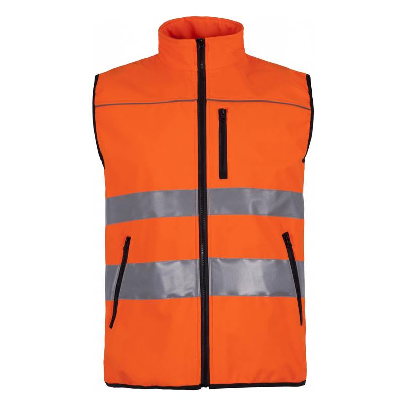 Chaleco softshell tejido Ripstop cintas reflectantes