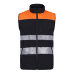 Chaleco softshell combinado cintas reflectantes