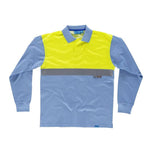 Polo combinado tejido antibacteriano con reflectante C3441
