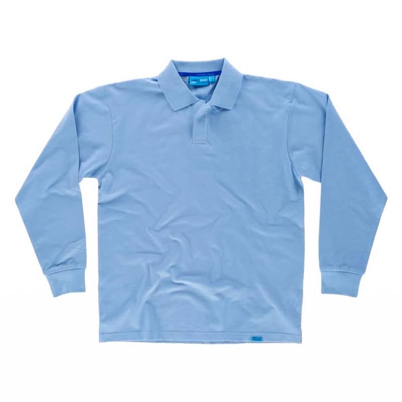 Polo algodón tejido antibacteriano manga larga