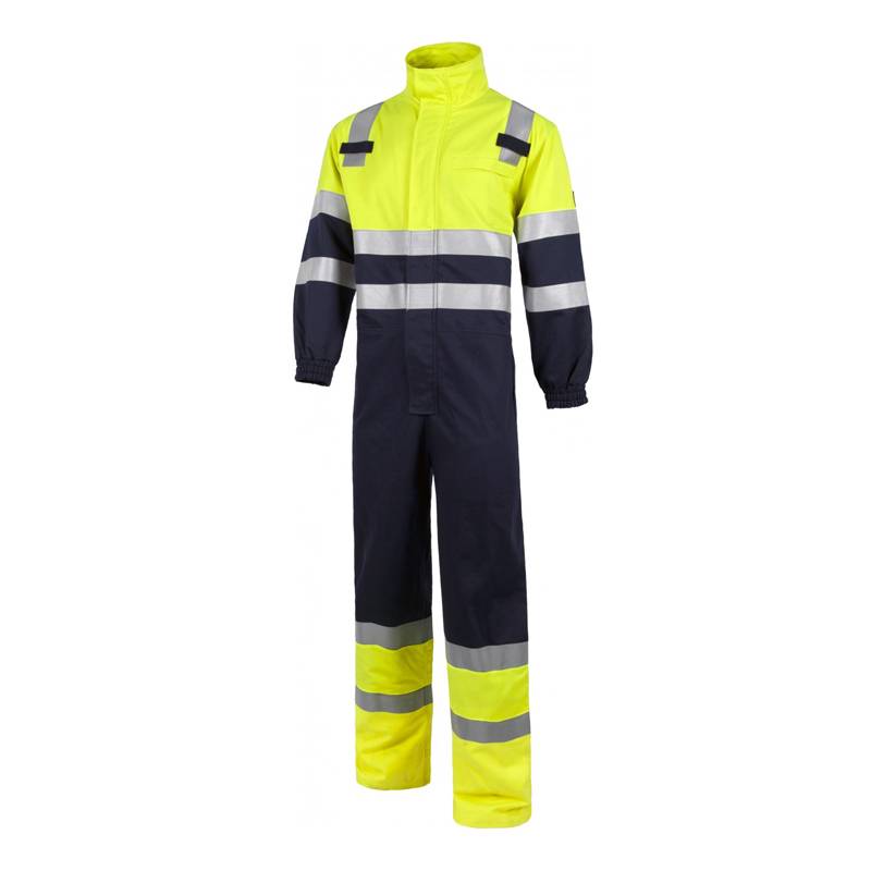 Buzo ignífugo y antiestático protección arco eléctrico y químicos