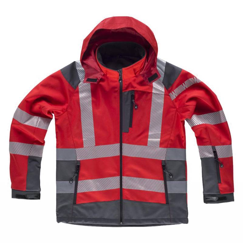 Casaco softshell combinado refletiva