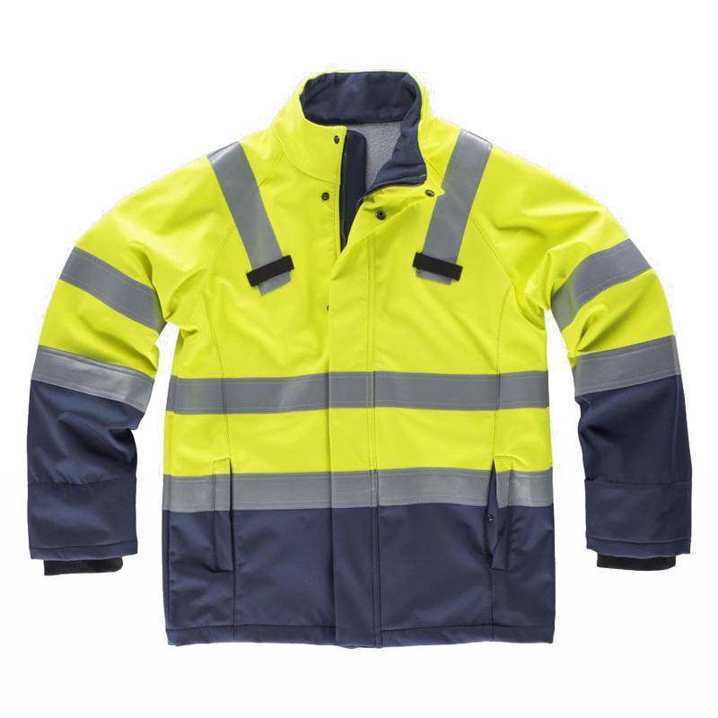 Chaqueta softshell ignífuga y antiestática protección arco eléctrico y químicos S9591