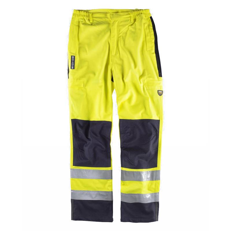 Pantalón ignífugo y antiestático protección arco eléctrico y químicos