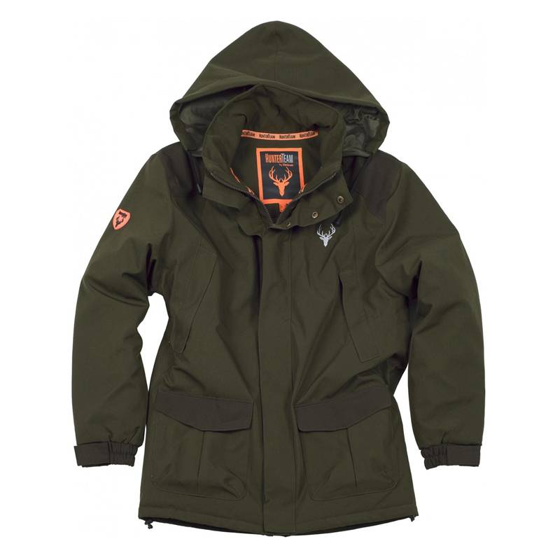 Parka desportiva de tecido impermeável