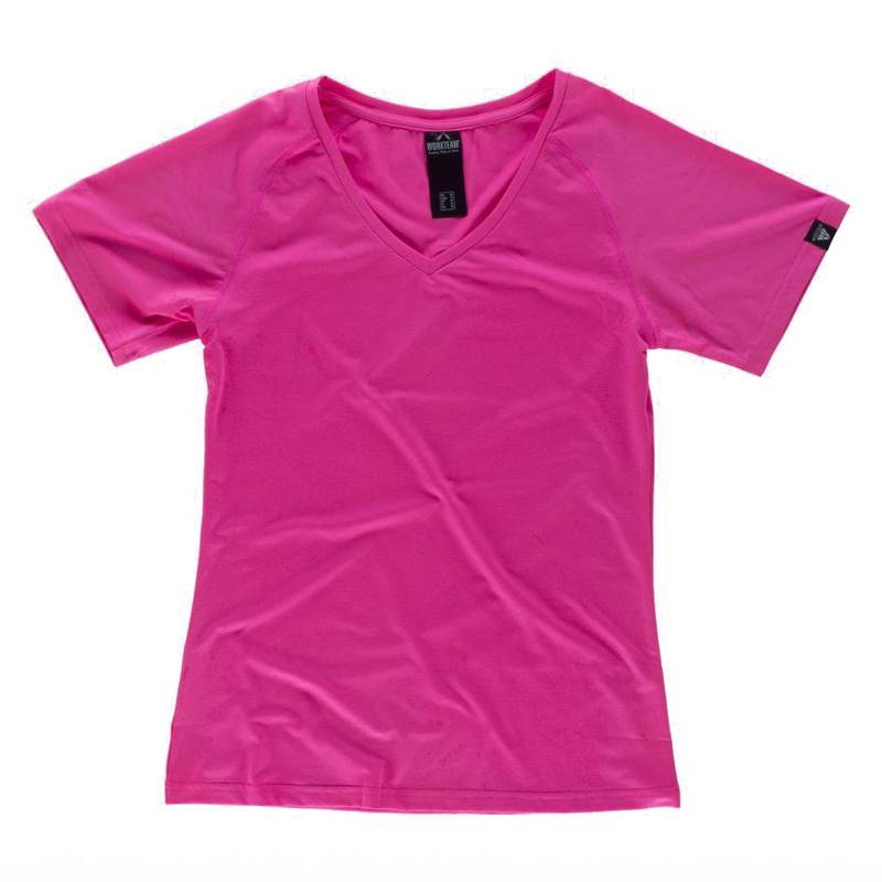 T-shirt desportiva feminina de manga curta