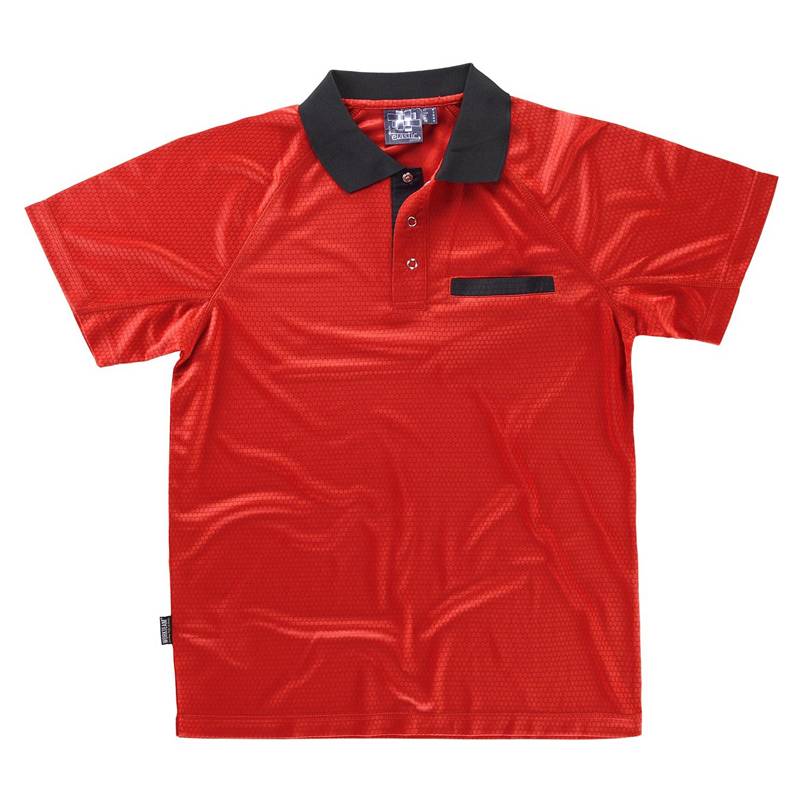 Polo combinado tejido técnico