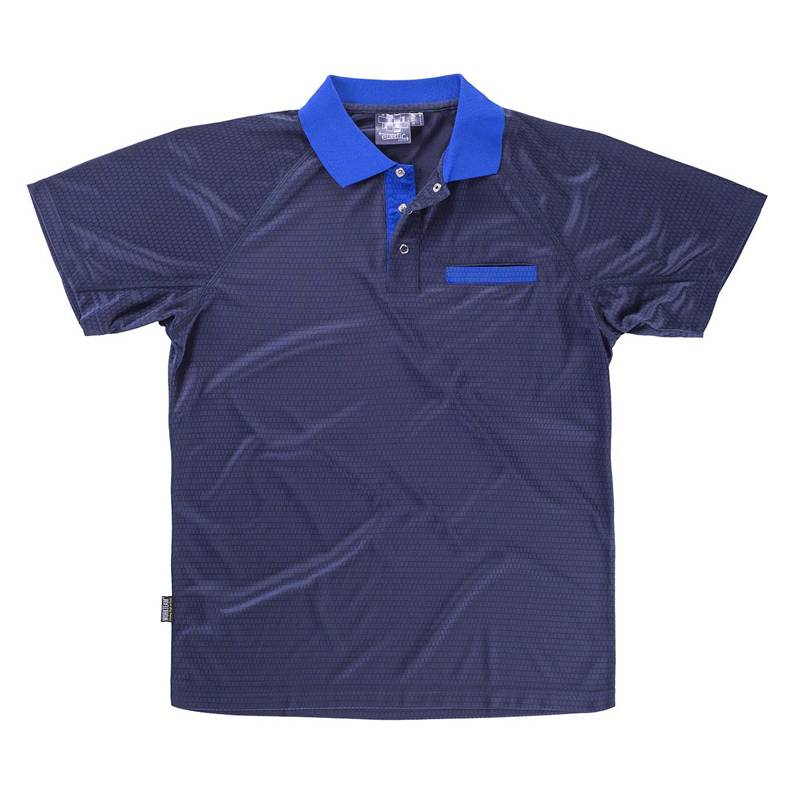 Polo combinado tejido técnico