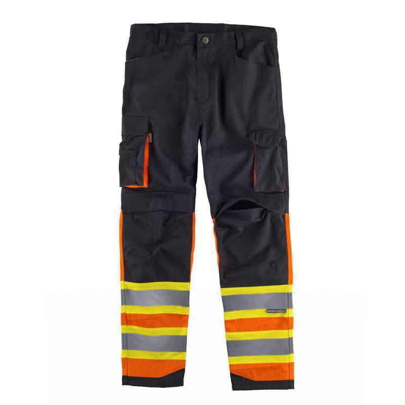 Pantalón combinado reflectante y fluorescente