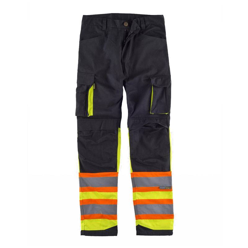 Pantalón combinado reflectante y fluorescente