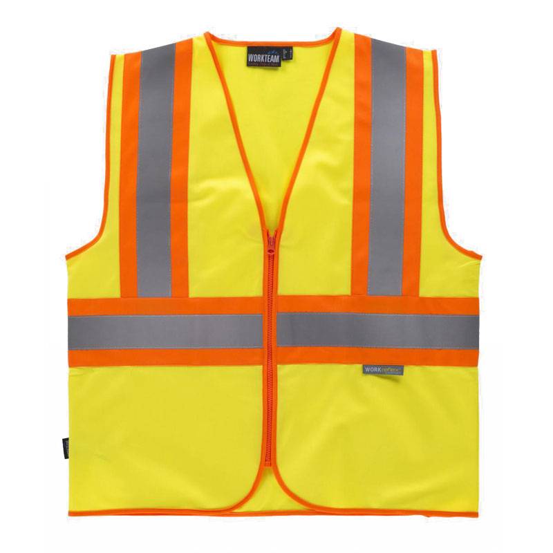 Chaleco reflectante y fluorescente