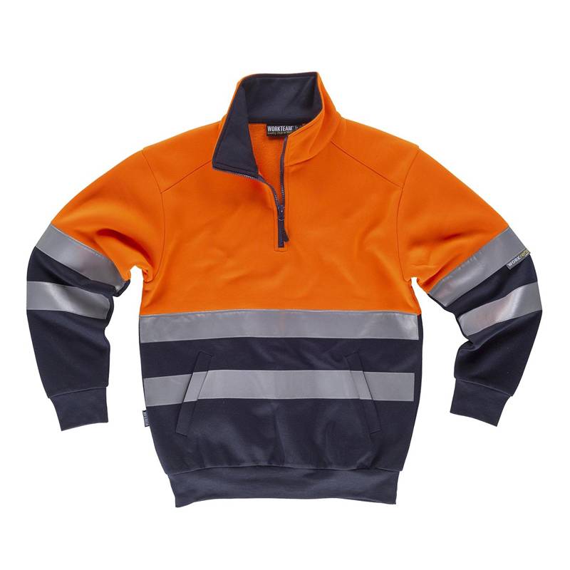 Sweatshirt combinada com fitas refletoras