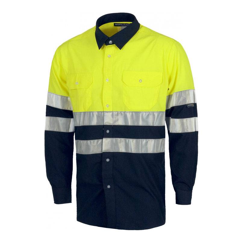 Camisa combinada alta visibilidad con reflectante